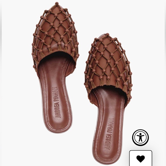 ANDREA IYAMAHKERE SLIPPERSSize US 9. NWT in box!!!
